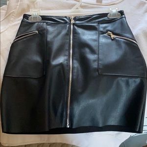 Like new worn once leather skirt